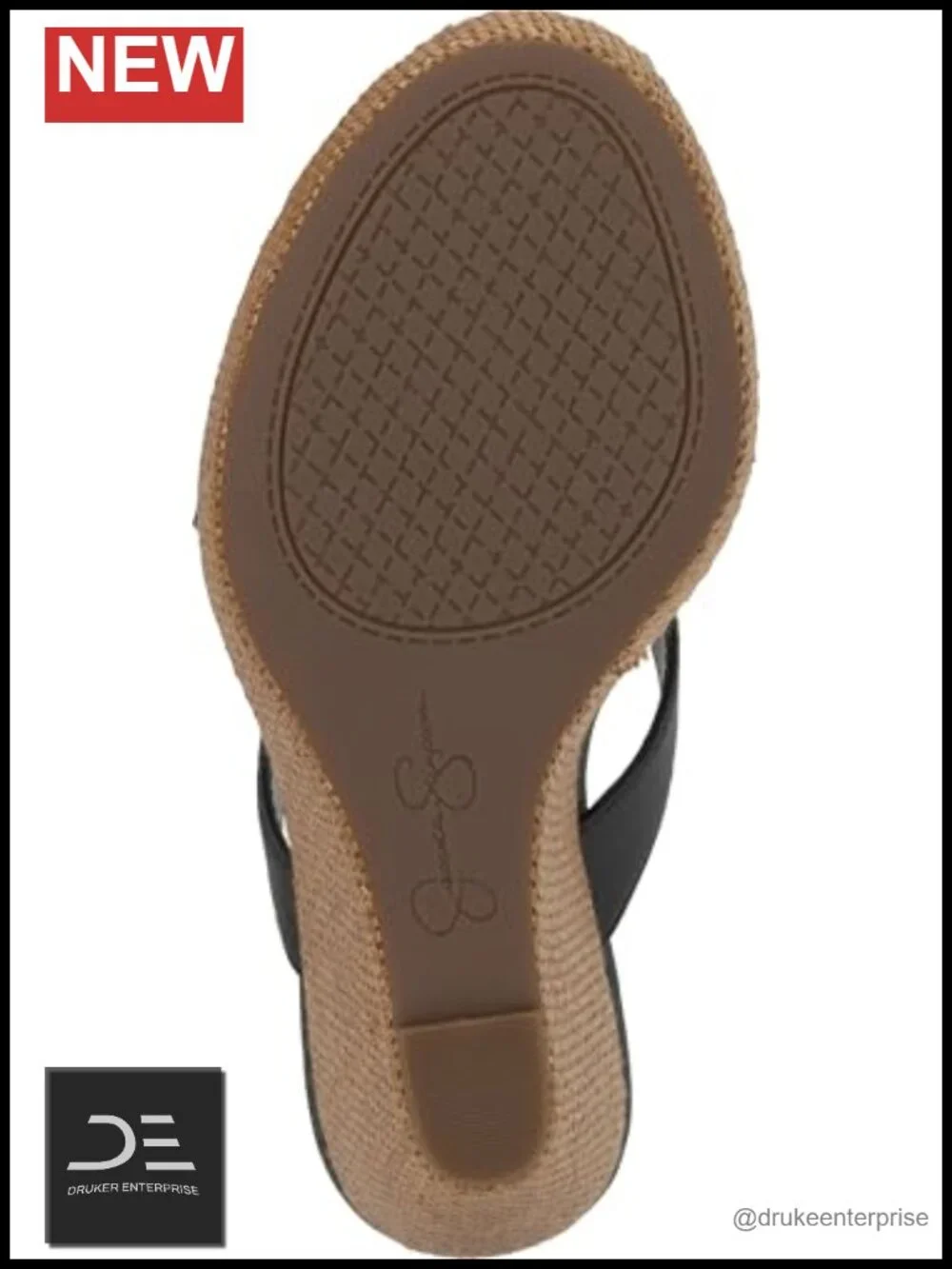 Jessica Simpson Womens Jyseta Faux Leather Platform Wedge Sandal